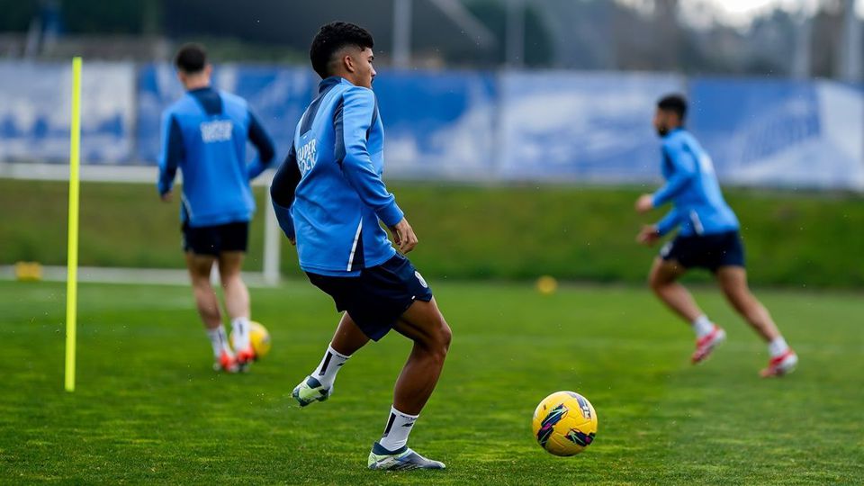 William Gomes no treino do Olival